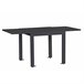 Mesa extensível de alumínio para jardim Lipari cinza Preto