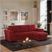 Chaise longue com cama ASTON Vermelho