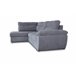 Sofá de canto KENDAL com cama e arca Cinza