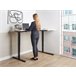 Beliani Escritorio ajustable DESTINES 160x109 Branco/ Preto