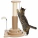 Arranhador para Gatos MDF, Sisal, PE PawHut Castanho