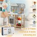 Cozinha de Brinquedo MDF e Madeira de Pinho AIYAPLAY Cozinha de Brinquedo MDF e Madeira de Pinho AIYAPLAY Cinza