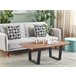 Beliani Mesa de jantar GREYTON 68x118 Castanho