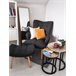 Beliani Mesa de apoio DIXIE 48x48 Castanho