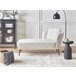 Beliani Chaise longue Bouclé ARTHEZE Castanho Claro