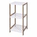 Prateleira de banheiro Well Home com 3 prateleiras em MDF Branco