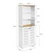 Armário de casa de banho com 5 prateleiras BZR44-W SoBuy Branco