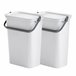 Recipientes para reciclagem Branco