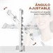 Espelho de Maquilhagem Metal, Vidro e ABS HOMCOM Branco