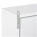 Armário de Casa de Banho Melamina de Madeira, MDF e Vidro HOMCOM 48 Branco
