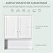 Armário Casa de Banho de Parede MDF kleankin Branco