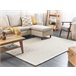 Beliani Pelos curtos ERZIN 160x230 Branco/ Bege
