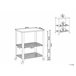 Beliani Carrito de cocina BOLZANO Preto
