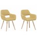 Beliani Silla de comedor CHICAGO Mostarda