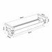 Suporte para cabos de secretária Skegness Metal Branco