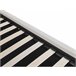 Beliani Cama com armazenamento Veludo BAJONNA 184x235 Branco/ Bege