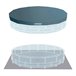 INTEX Prism Frame piscina redonda acima do solo com sistema de filtragem Cinza