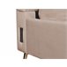 Beliani Cama com estrado Veludo MIRIBEL 167x218 Bege