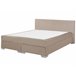 Beliani Cama continental Veludo CONSUL 191x212 Bege