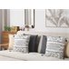 Beliani Almofada decorativa SCHEFFLERA 45x45 Branco/ Preto