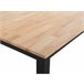 Beliani Mesa de jantar HOUSTON 75x120 Preto