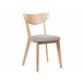 Beliani Silla de comedor ERIE Castanho Claro