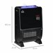 Aquecedor Elétrico HOMCOM 820-280V90 Preto