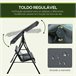 Baloiço de Jardim Tecido de poliéster e aço Outsunny Cinza