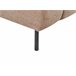Beliani Chaise longue direita Poliéster LANNILS Castanho Claro