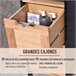 Armário auxiliar MDF, Bamboo kleankin, casa - casa de banho Multicor