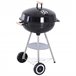 Barbecue a Carvão Metal e Porcelana Outsunny Multicor