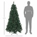 Árvore de Natal PVC, Aço HOMCOM, casa - natal Verde