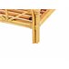 Beliani Cama com estrado Rattan/vime FLORENTINE 187x207 Castanho