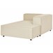 Beliani Chaise longue Linho APRICA Bege