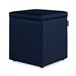 Puff Cube Arcon Leatherette Abafador marinho interno HAPPERS Azul Marino