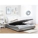 Beliani Cama com estrado Pele sintética AVIGNON 205x221 Cinza