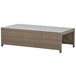 Beliani Conjunto lounge Ratan sintético BELLUNO Branco
