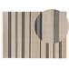 Beliani De tejido plano TALPUR 160x230 Cinza Escuro