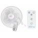 Ventilador montado na parede com temporizador e 3 velocidades Branco