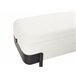 Beliani Banco de cama Chenille WARREN 100x40 Branco