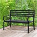 Banco de Jardim Metal Outsunny Preto