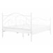 Beliani Cama com estrado Metal DINARD 147x208 Branco