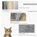 Arranhador para Gatos Aglomerado, Juta e Pelúcia PawHut Cinza