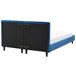 Beliani Cama com estrado Veludo FITOU 150x214 Azul