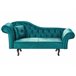 Beliani Chaise longue versão à esquerda Veludo LATTES Verde