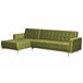 Beliani Sofá-cama Veludo ABERDEEN Verde