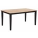 Beliani Mesa de jantar HOUSTON 75x120 Preto