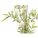 Beliani Planta artificial BAMBUSA VULGARIS Verde