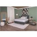 Cama MAJESTIC 150x190 cm cinza Cinza