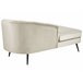 Beliani Chaise longue Veludo ALLIER Bege